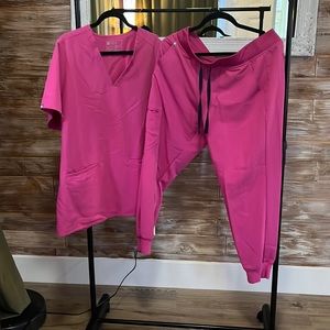 Figs scrub set jogger-pink